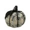 Gallerie II Glittered Newspaper Decoupage Pumpkin Halloween Decoration - 7"